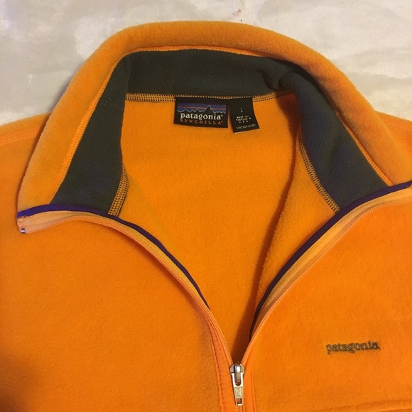 patagonia orange fleece